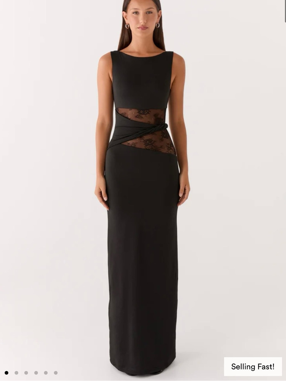 Peppermayo Karma Maxi Dress - Black. US Size 8